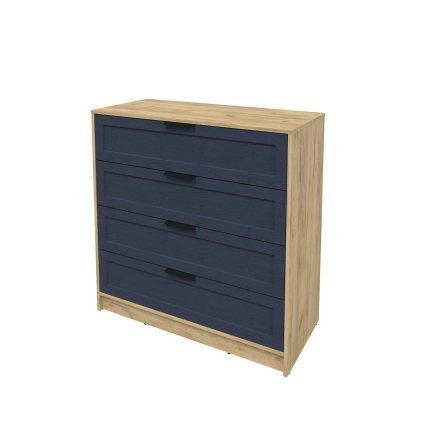 Kомод Тренд КТ-К100 (Дуб золотой ЛДСП/ Дуб королевский ЛМДФ) Ш1000 В1020 Г451